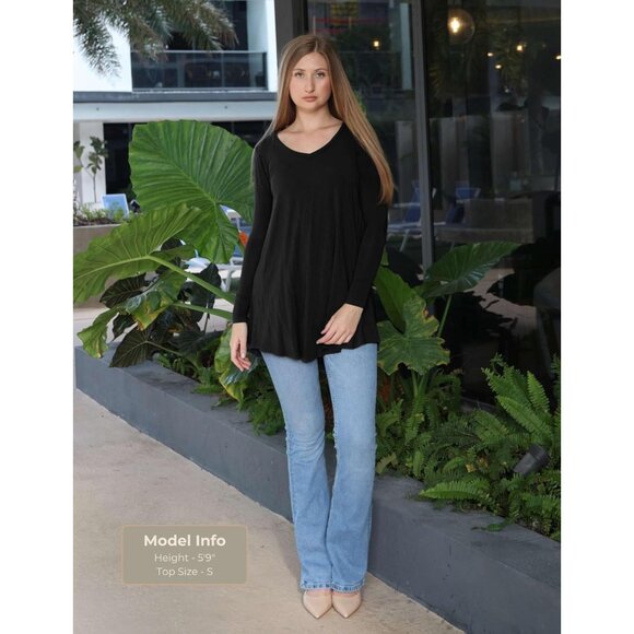 Women's Rayon Spandex Tunic Top Plus Size Casual Dressy with Floral Prints - Picture 2 of 6